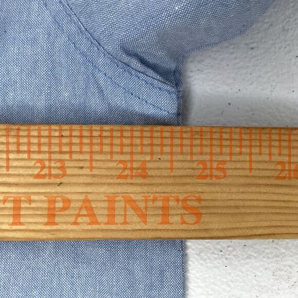 Vintage Ol' Paint Shirt Womens XL Blue Austin Texas Chambray Embroidered - Picture 9 of 10